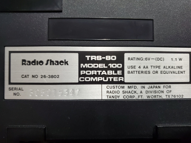 TRS-80 Model 100